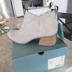 Toms booties grey suede